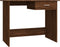 vidaXL - Bureau - 100x50x76 - cm - bewerkt - hout - bruin - eikenkleur