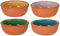 Excellent Houseware 4x tapas schaaltjes - 150 ml - terracotta 10 x 4 cm