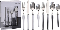 Excellent Houseware Bestekset - 24-delig - Wit