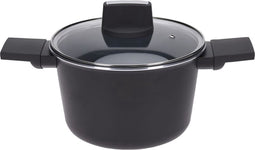 Excellent Houseware Braadpan - Kookpan Met Deksel - 20 Cm - Zwart