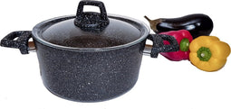 Excellent Houseware Braadpan met deksel 2,7 L aluminium
