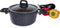 Excellent Houseware Braadpan met deksel 2,7 L aluminium