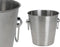 Excellent Houseware Champagnekoeler/ijsemmer - 3L - zilver - RVS - D20 cm