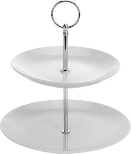 Excellent Houseware Houseware Etagere Porselein 2 Dlg Dia 17 Cm Hoog 25 Cm