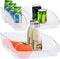 Excellent Houseware Koelkast/keuken organizer bakken set 3x stuks - transparant - kunststof - groente lades