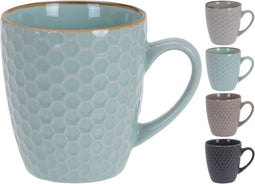 Excellent Houseware Koffiekopjes - 4 stuks - multi-kleur - 200 ml