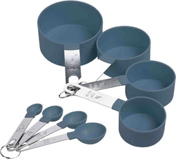 Excellent Houseware Maatschepjes/maatlepeltjes set - 2x stuks - blauw