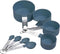 Excellent Houseware Maatschepjes/maatlepeltjes set - 2x stuks - blauw