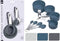 Excellent Houseware Maatschepjes/maatlepeltjes set - 2x stuks - blauw