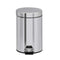 Excellent Houseware Pedaalemmer - vuilnisbak - 3 liter - zilver - RVS - 17 x 25 cm