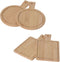 Excellent Houseware Serveerplank bamboe set a 2 stuks