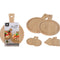 Excellent Houseware Serveerplank bamboe set a 2 stuks