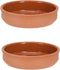 Excellent Houseware - Tapas schaaltjes 2x stuks terracotta 16 x 4 cm en 450 ml