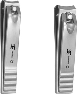 Excellent-Solingen Compacte Nagelknipper 8 cm - Veilig en Nauwkeurig - Geribbelde Textuur
