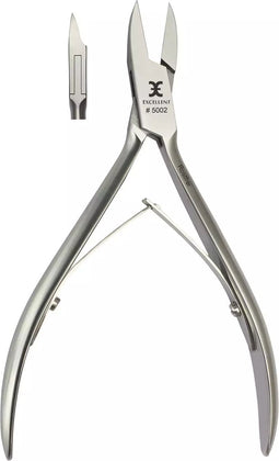 Excellent-Solingen Hoeknageltang 13 cm Model Stabiel - Roestvrij Staal - Voor Moeilijk Bereikbare Nagels