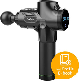 ExCorn Massage Gun - Klop en Vibratiemassage - Massage Gun Professioneel - Massage Pistool - 30 standen E-BOOK