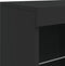 vidaXL - Dressoir - met - LED-verlichting - 81x37x67 - cm - zwart