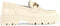 PS Poelman ROCKLAND - Dames Loafers - Chunky instappers met goudkleurige ketting - Crème Wit - Maat 36