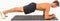 Exercise & Yoga Mat met draagband Iron Gym