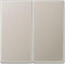 Jung Aluminium/Goudstaal/Chroom Bedieningselement/Centrale Plaat Schakelmateriaal - ES2995 - E28CH