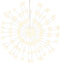 vidaXL - Kerstverlichting - vuurwerk - 140 - warmwitte - LED's - 17 - cm