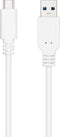 Nanocable 10.01.4001-W USB-kabel USB 3.2 Gen 2 (3.1 Gen 2) 1 m USB C USB A Wit