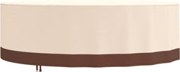 vidaXL - Tuinmeubelhoes - rond - 600D - Ø - 279x71 - cm - oxford - beige