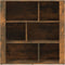vidaXL - Dressoir - 80x30x80 - cm - bewerkt - hout - gerookt - eikenkleurig