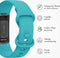 imoshion Siliconen bandje - Geschikt voor Fitbit Charge 6, Charge 5 - Turquoise - L