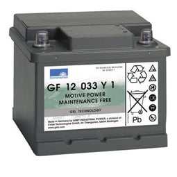 Exide Dryfit GF12033Y1 lead battery with A-Pole 12V, 32500mAh