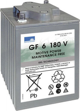 Exide Dryfit tractieblok GF 06 180 V loodbatterij met A-Pol 6V, 180000mAh