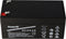 Exide Powerfit S312 / 3.2S loodbatterij, aansluiting 4,8 mm, VDS