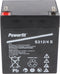 Exide Powerfit S312 / 4S loodbatterij, aansluiting 4,8 mm