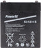 Exide Powerfit S312 / 4S loodbatterij, aansluiting 4,8 mm
