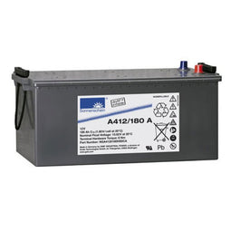 Exide Sonnenschein Dryfit A412 / 180A lead battery with A-pole 12V, 180000mAh