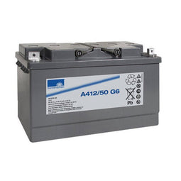 Exide Sonnenschein Dryfit A412 / 50G6 lead battery with M6 screw connection 12V, 50000mAh