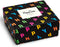Happy Socks - Unisex 2-Pack Happy Gift Box Sokken - Duim-omhoogontwerp - Zwart (2 stuks)