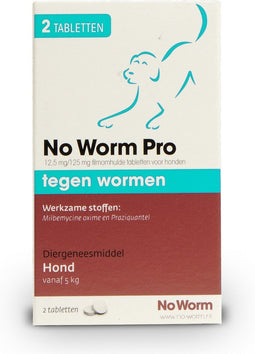 Exil No Worm Pro - Hond - 2 Tabletten
