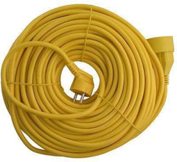 Exin Verlengsnoer - Met penaarde - 40 meter snoer - 3 x 1.5 mm2 vinylkabel - Geel