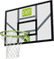 EXIT Galaxy basketbalbord met ring en net - groen/zwart