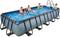 EXIT Stone zwembad 540x250x100cm met filterpomp - grijs