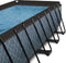 EXIT Stone zwembad 540x250x100cm met zandfilterpomp - grijs