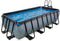 EXIT Wood zwembad 400x200x100cm met zandfilterpomp - bruin