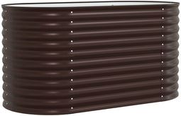 vidaXL - Tuin - Kweekbak - Bruin - 160x80x81 - cm - Gegalvaniseerd - Staal