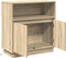vidaXL - Sideboard - met - LED - in - Sonoma - Eik - 71x34,5x75 - cm - Kunststof