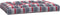 vidaXL - Palletkussens - 2 - st - ruitpatroon - stof - rood