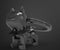 Metalmorphose sleutelhanger hond bulldog zwart Guarding