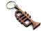 Berben Design Sleutelhanger Trompet Noten - 6 x 2.5 x 0.6cm
