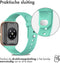 iMoshion Bandje Geschikt voor Oppo Watch 46 mm - iMoshion Siliconen band zilver knoopje - Mintgroen