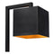 Atmooz - Tafellamp Maestro - Slaapkamer / Woonkamer - Industrieel - Zwarte Buitenkant - Gouden Binnenkant - Hoogte 49cm - Metaal